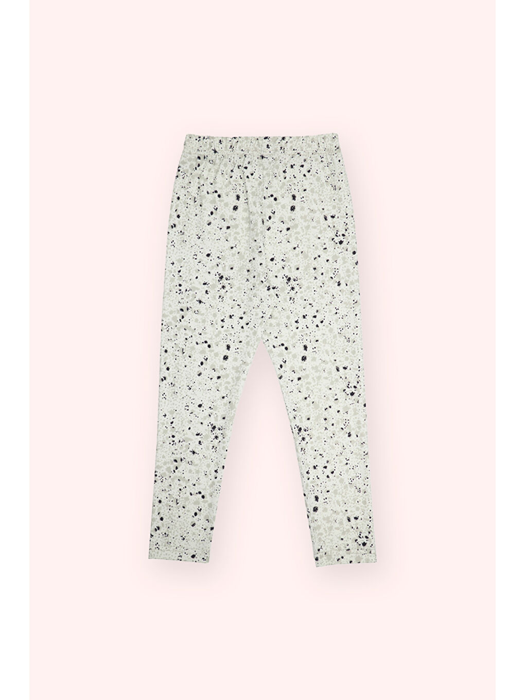 Kız Çocuk Baskılı Yeşil Tayt-2