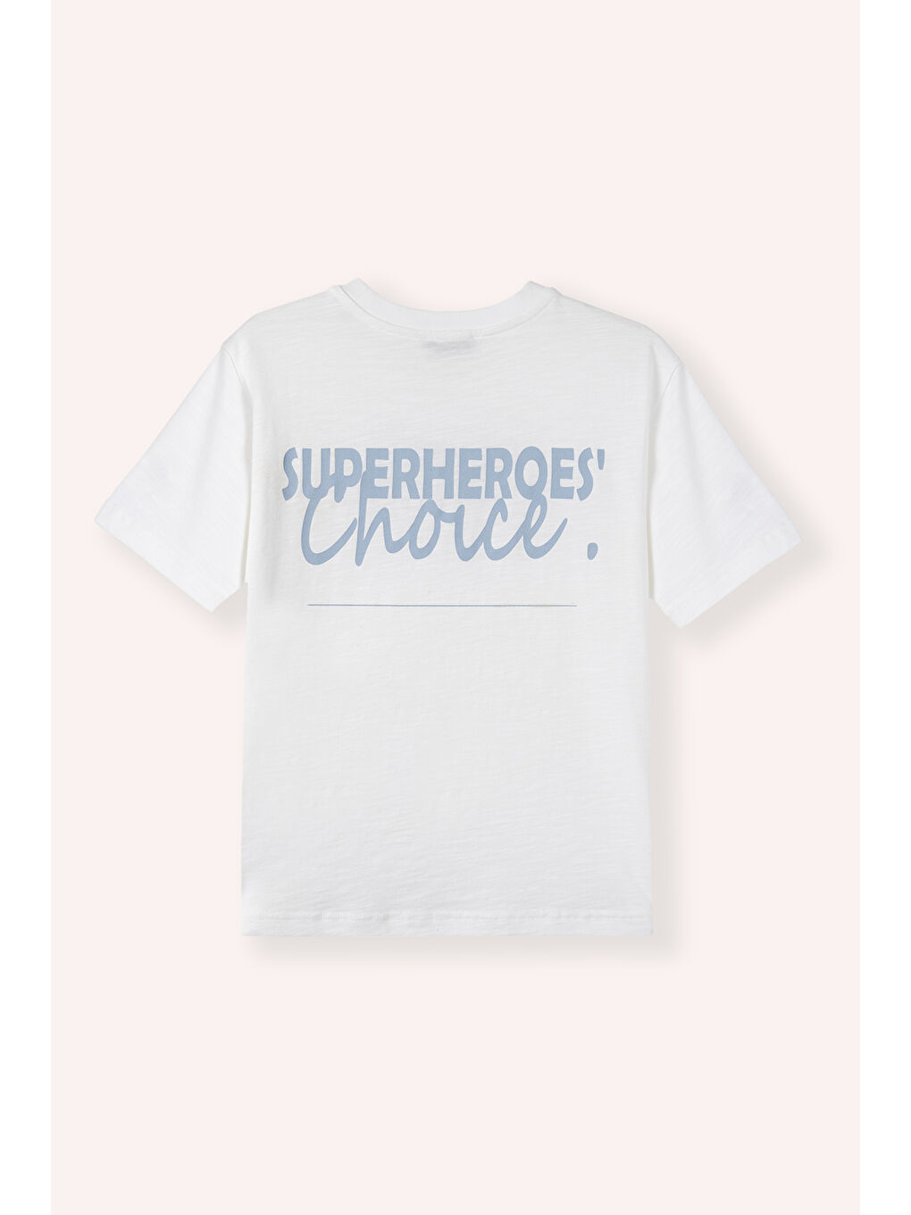 Erkek Çocuk Baskı Detaylı Kısa Kollu Beyaz Tişört-2