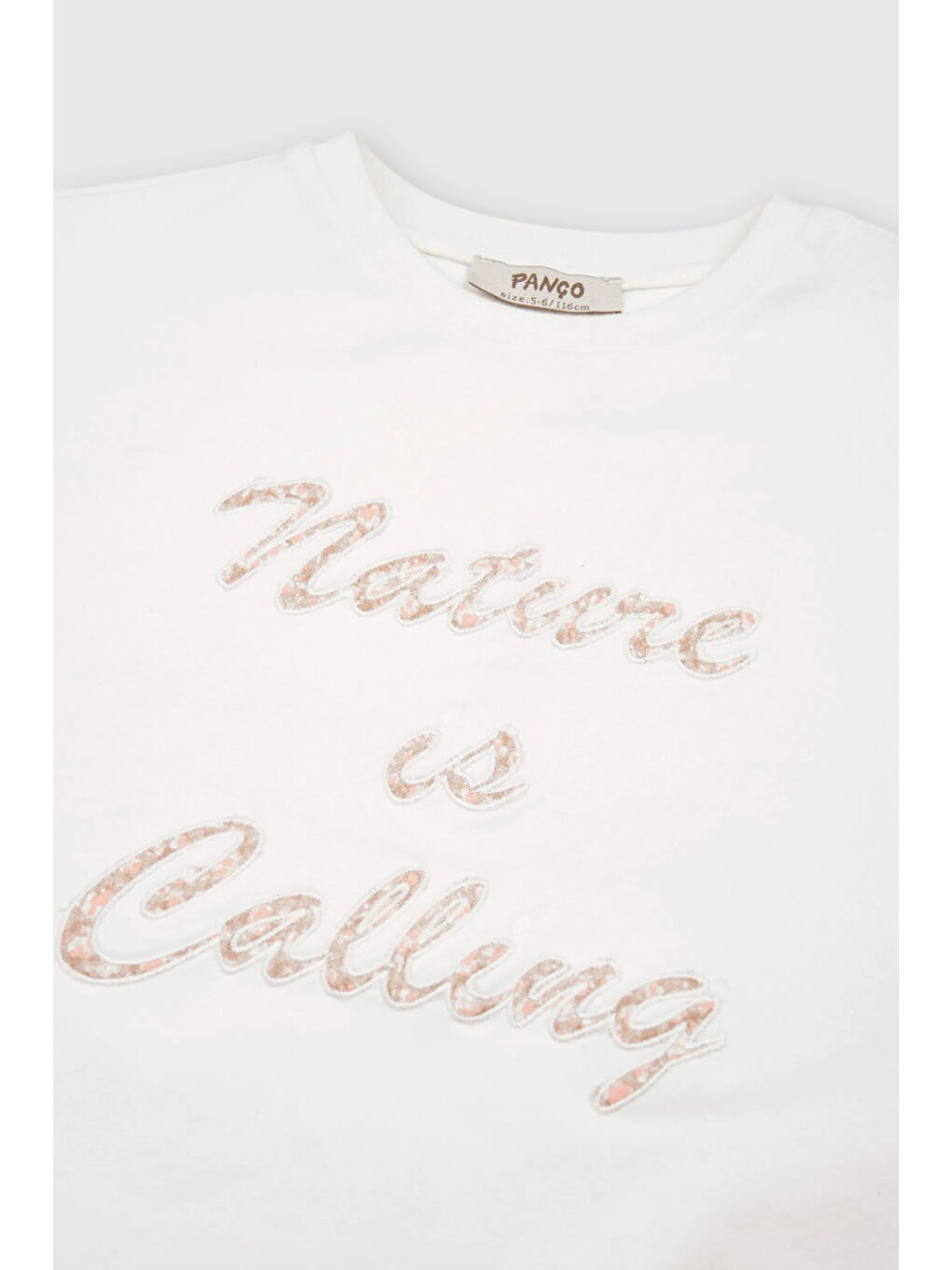 Kız Çocuk Nakış Detaylı Ekru Sweatshirt-2