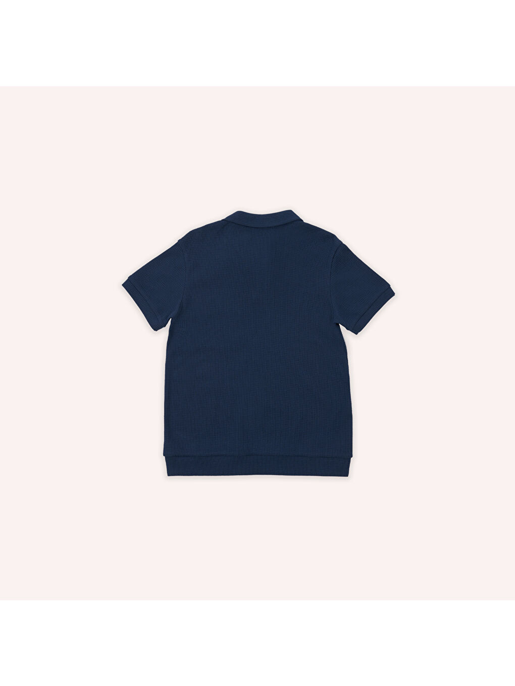 Erkek Çocuk Kısa Kollu Lacivert Polo Yaka Tişört-1