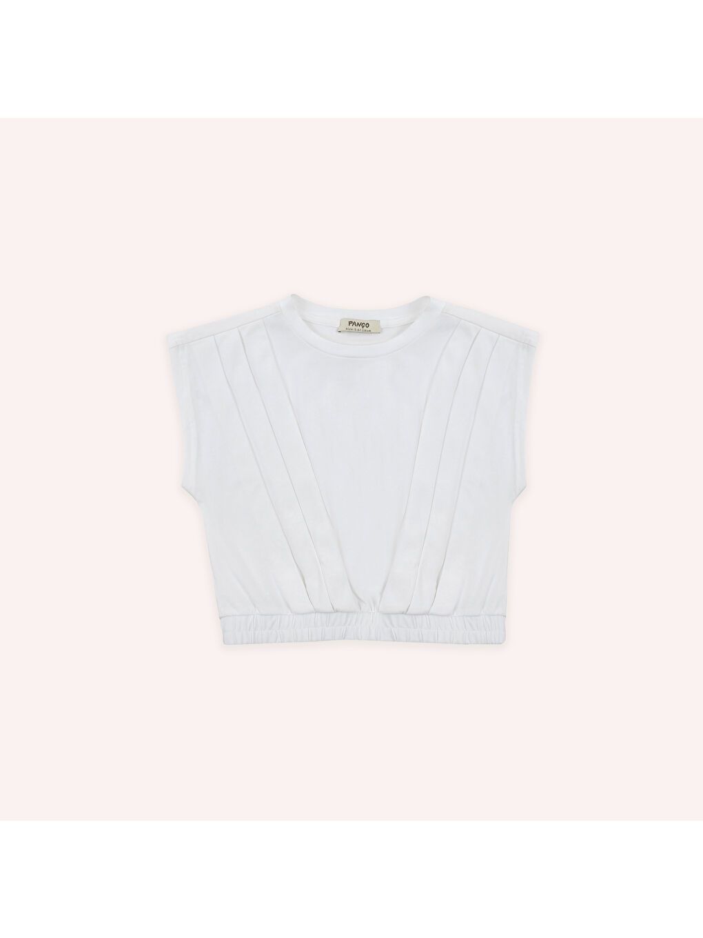 Kız Çocuk Beyaz Lastikli Tişört