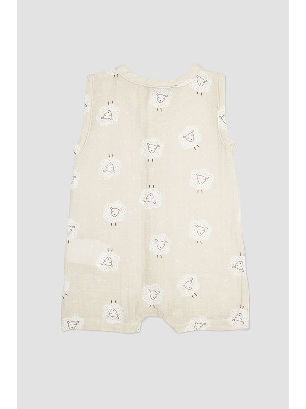 Bej Yenidoğan Müslin Tulum-1