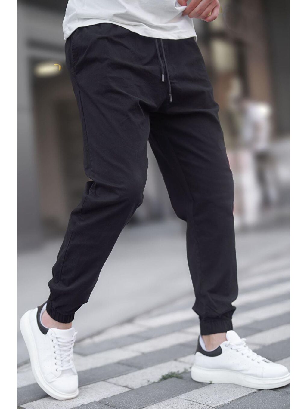 Madmext Siyah Relaxed Jogger Pantolon 6853 - 1