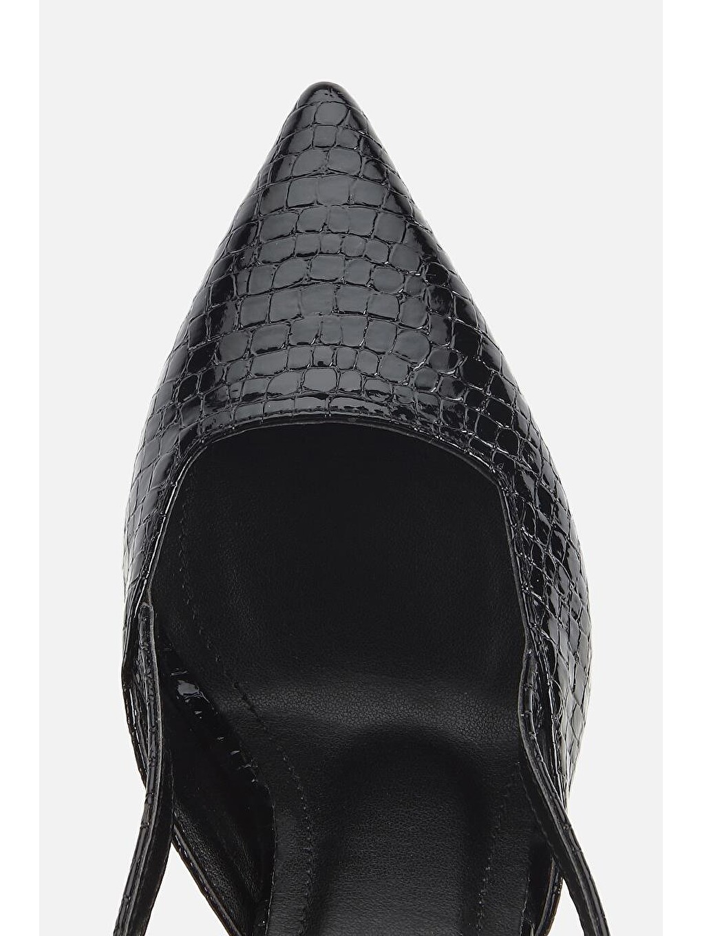 Kadın Siyah Arkası Açık İnce Topuklu Stiletto-4