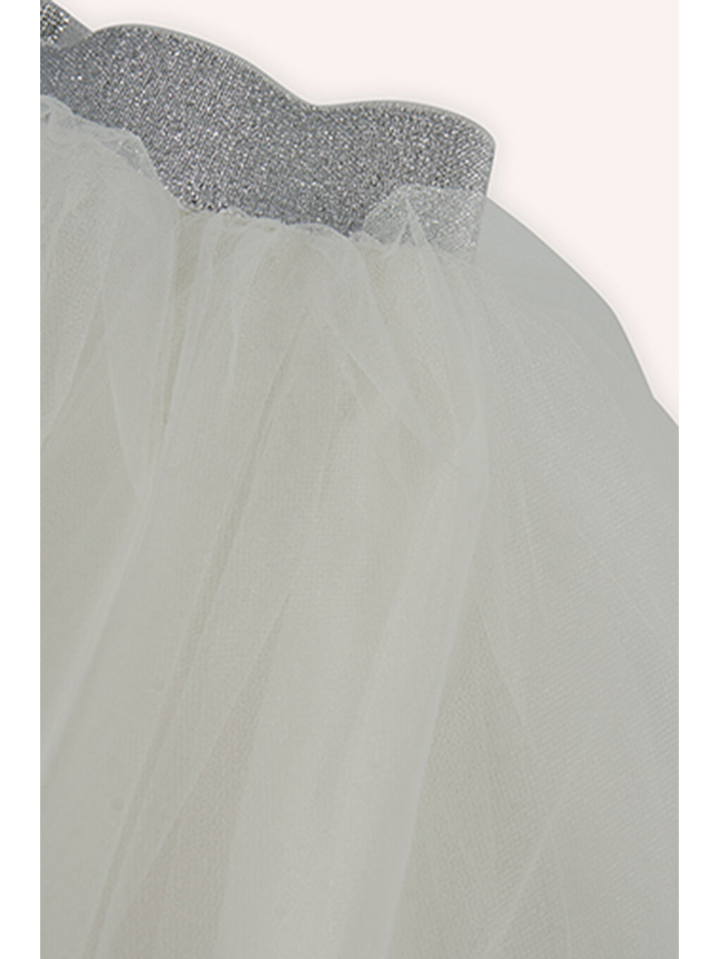 Kız Çocuk Sim Lastikli Ekru Tütü Etek-4