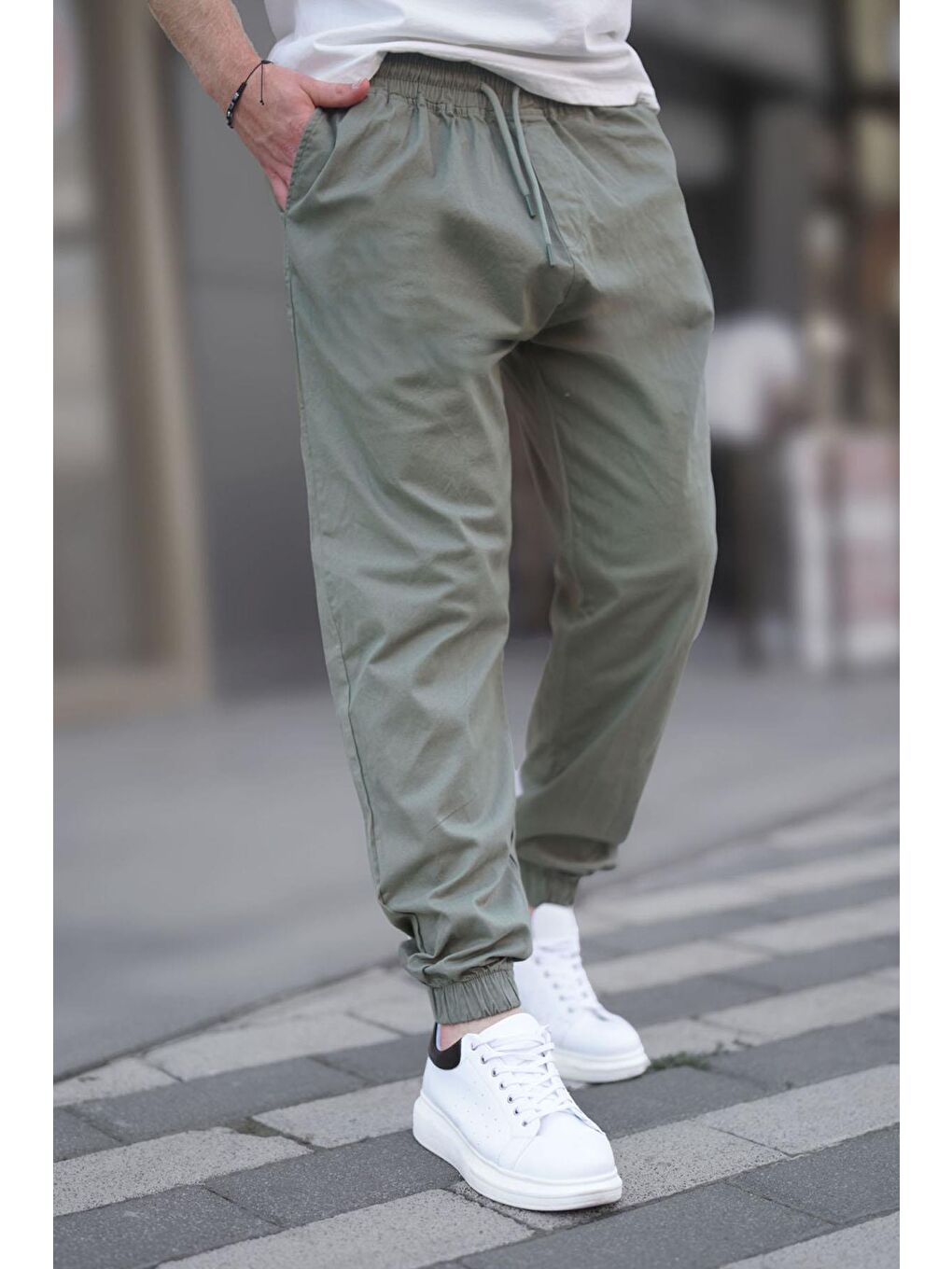 Madmext Nane Yeşili Mint Yeşili Relaxed Jogger Pantolon 6853