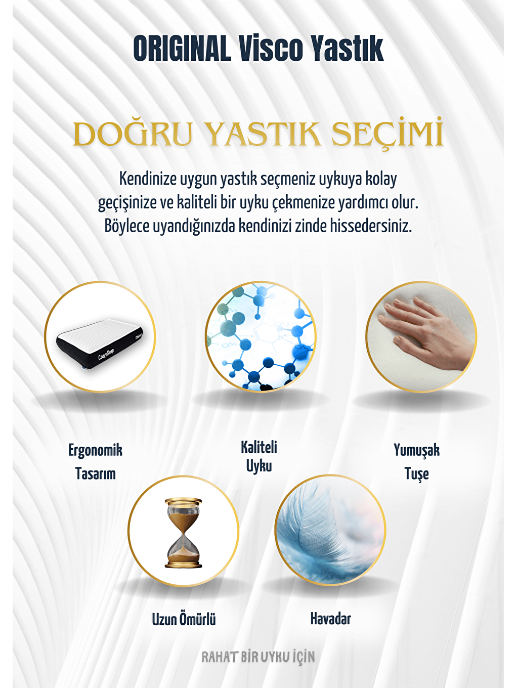 Beyaz Original Visco Yastık-3