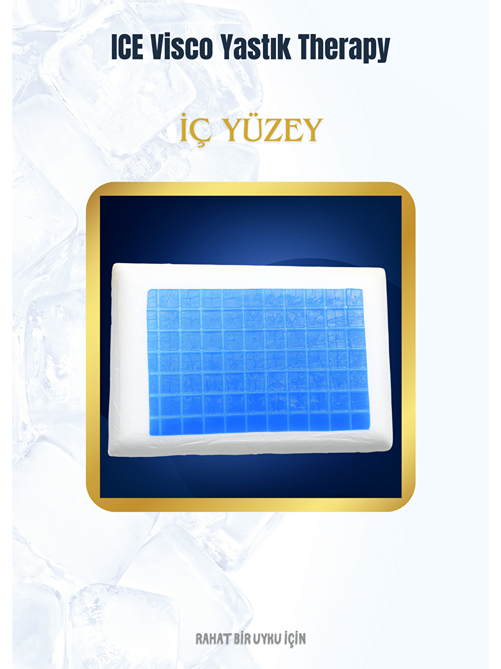 Rossav Home Beyaz Ice Visco Yastık - 4