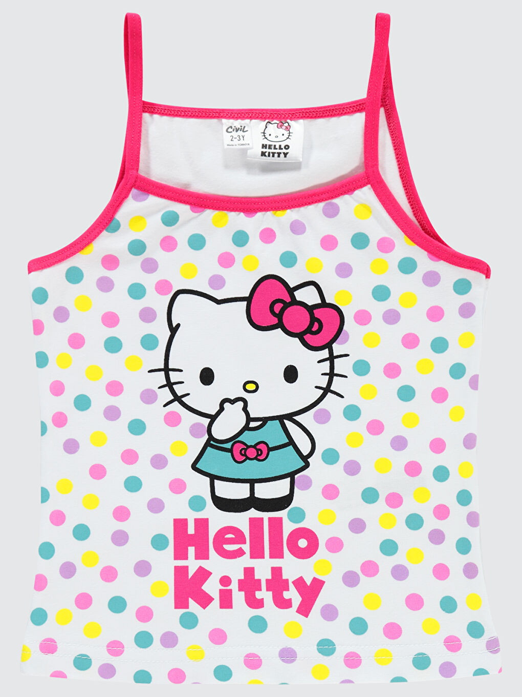 Hello Kitty Kız Çocuk İç Çamaşır Takımı 2-10 Yaş Beyaz-1