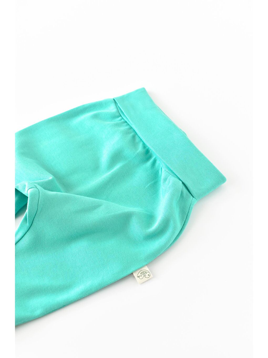 Turkuaz Organik Pamuklu Bebek Eşofman Altı Pantolon-1