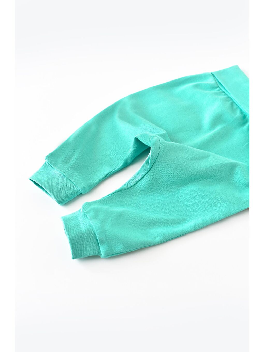 Turkuaz Organik Pamuklu Bebek Eşofman Altı Pantolon-3