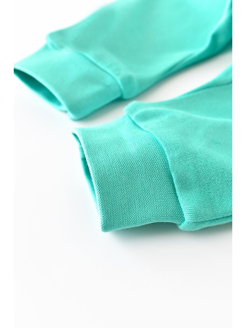 Turkuaz Organik Pamuklu Bebek Eşofman Altı Pantolon-4