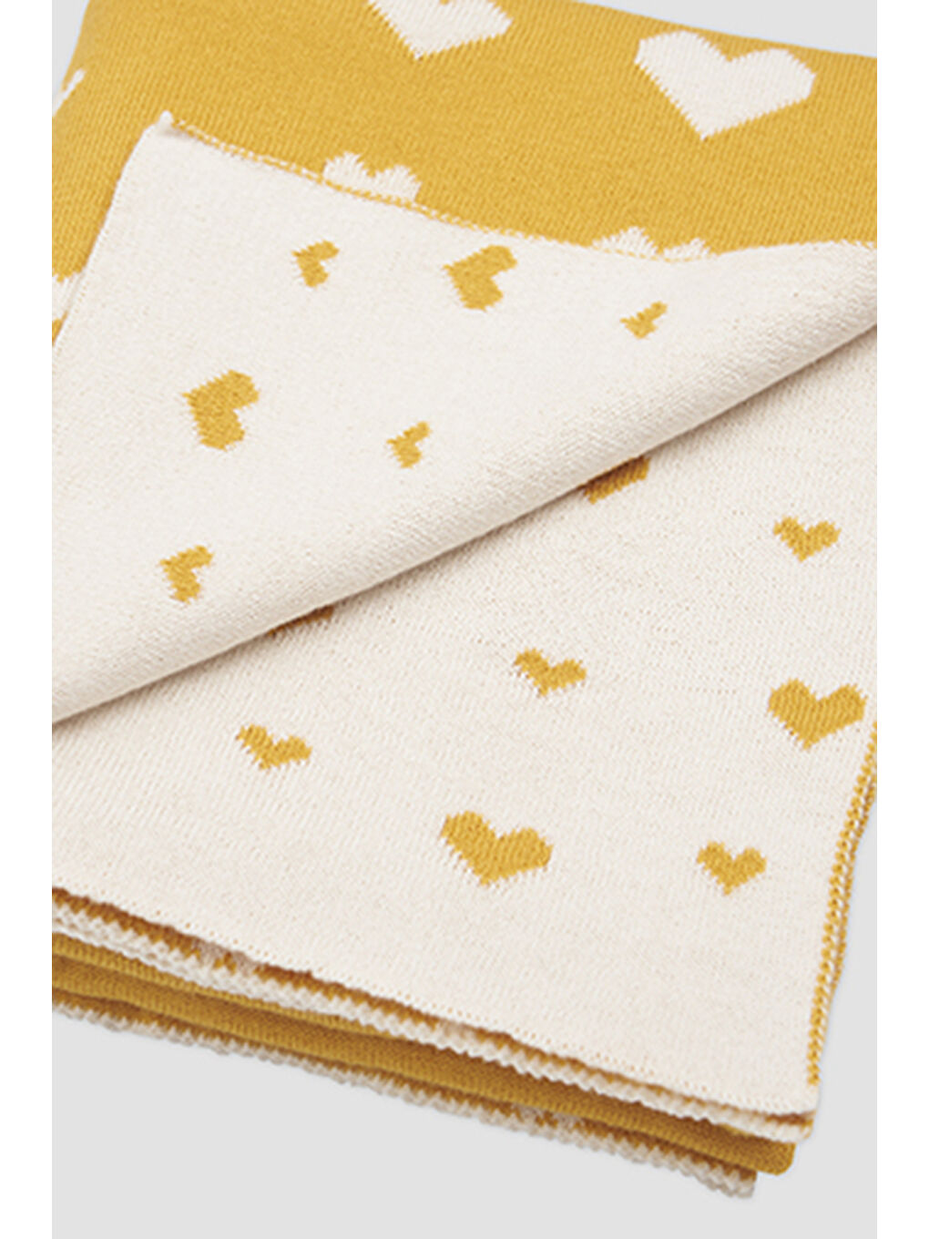 Sarı Yenidoğan 80*80 cm Hardal Battaniye-2