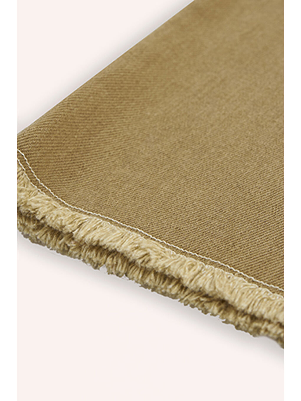 Kahverengi Kız Çocuk Cepli Camel Jean Pantolon-5