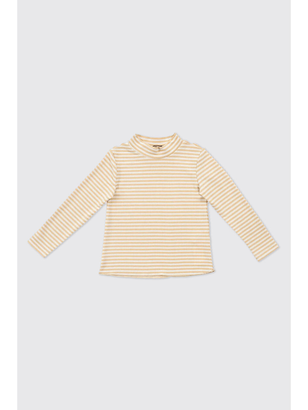 Kız Çocuk Çizgili Bej Triko