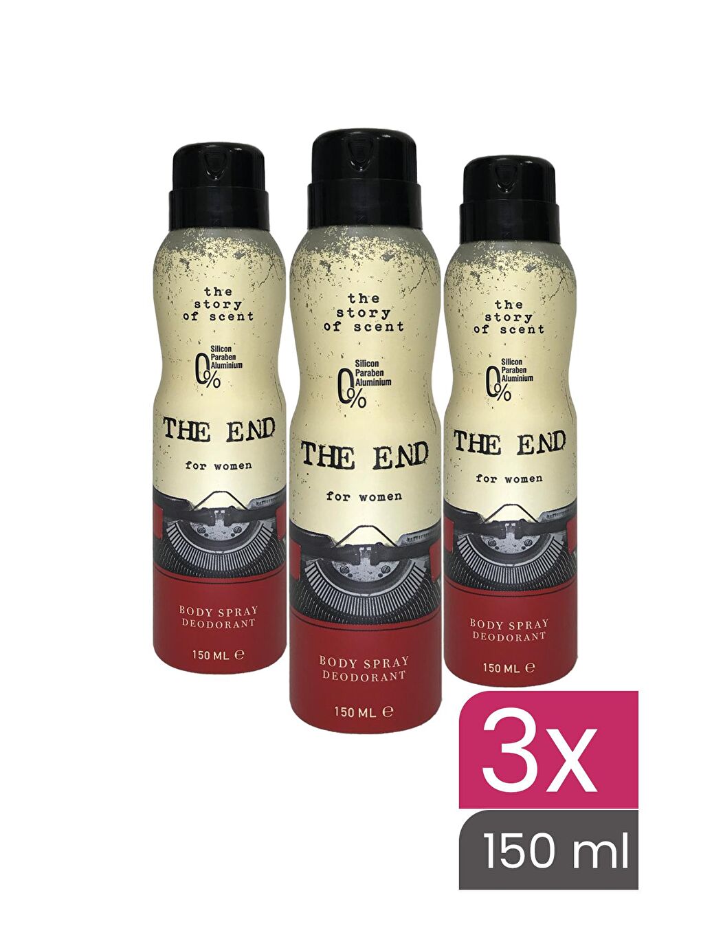 The End Karışık Kadın Deodorant 150 ml 3 Adet - 1