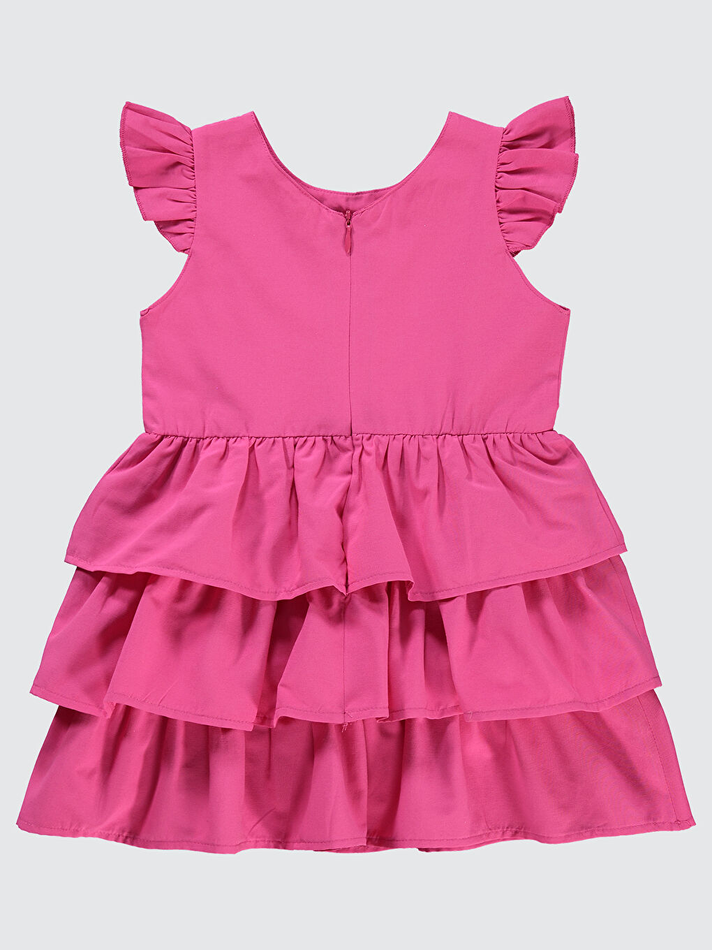 Girls Kız Çocuk Elbise 6-9 Yaş Fuşya-7