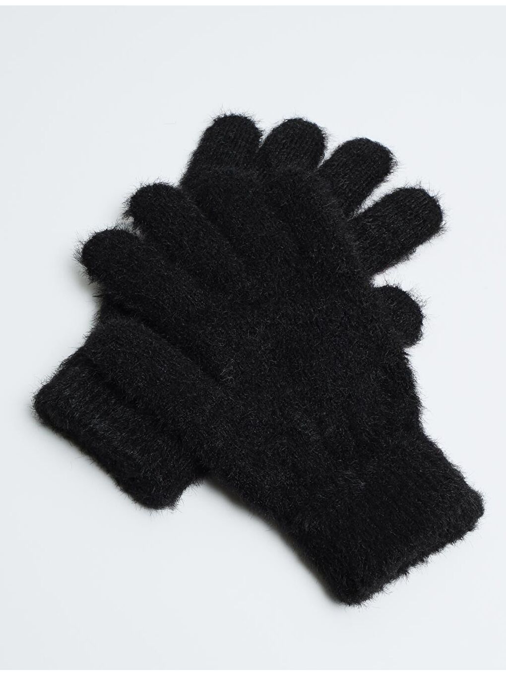 Siyah Yumuşak Dokulu Kışlık Eldiven