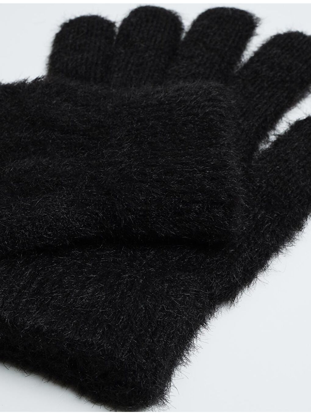 Siyah Yumuşak Dokulu Kışlık Eldiven-2