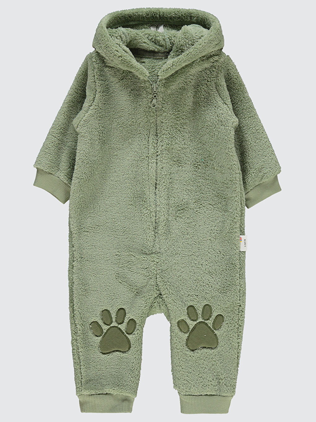 Baby Erkek Bebek Patiksiz Tulum 6-18 Ay Soft Haki-1