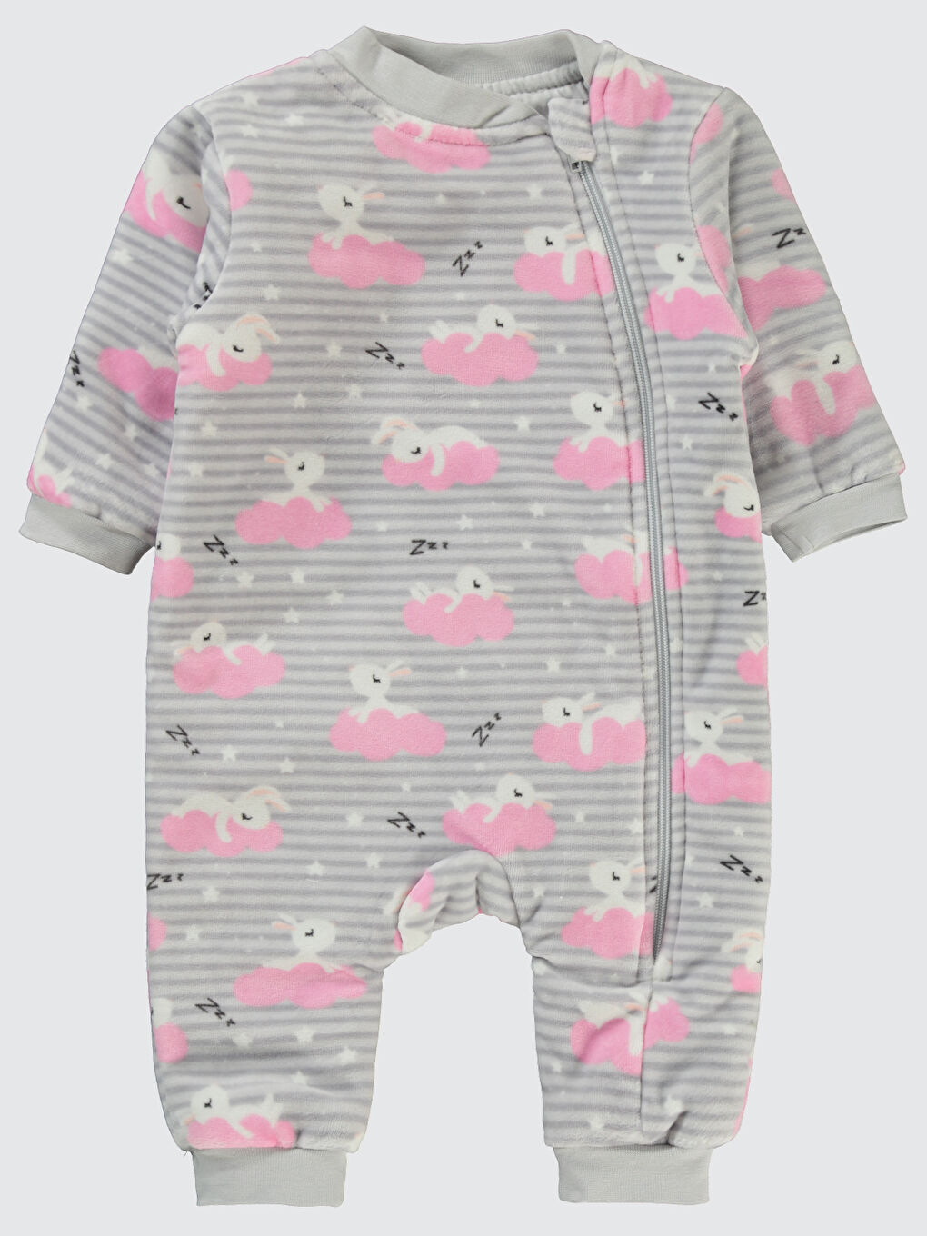 Baby Kız Bebek Patiksiz Uyku Tulumu 6-9 Ay Gri