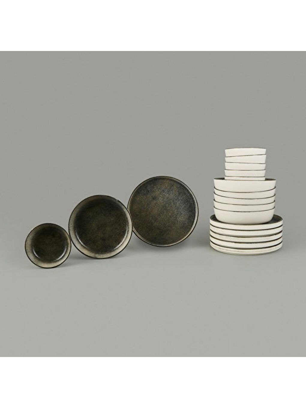 Kitchen 18 Parça Yemek Takımı - Antrasit-2