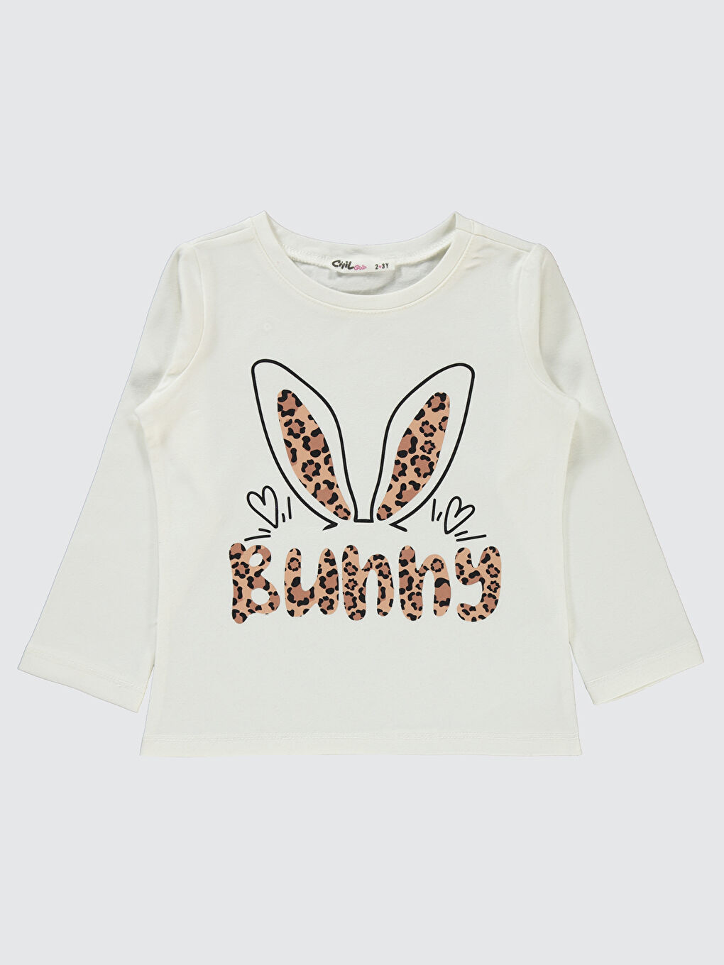 Girls Kız Çocuk Sweatshirt 2-5 Yaş Ekru