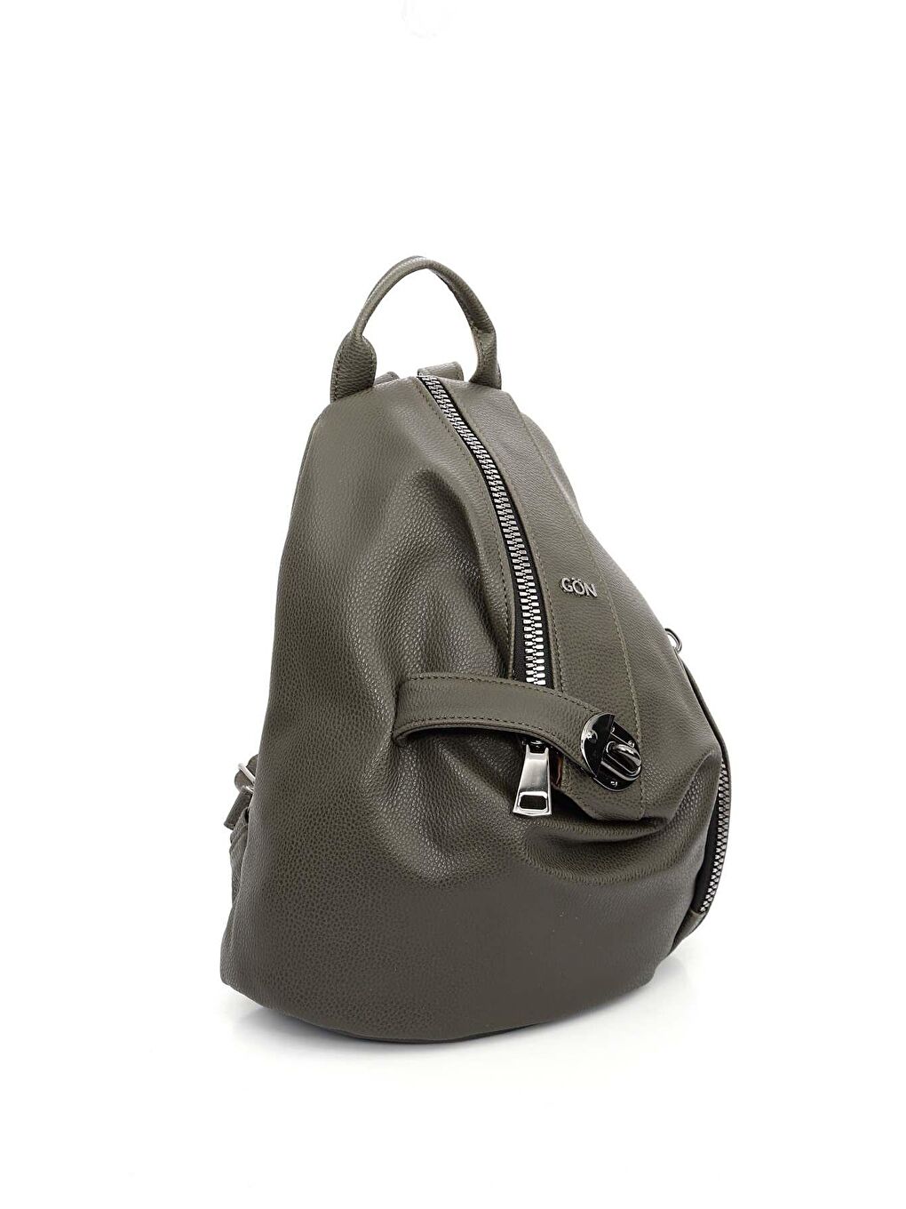 Haki Kadın Büyük Boy Sırt Çantası B0647-2