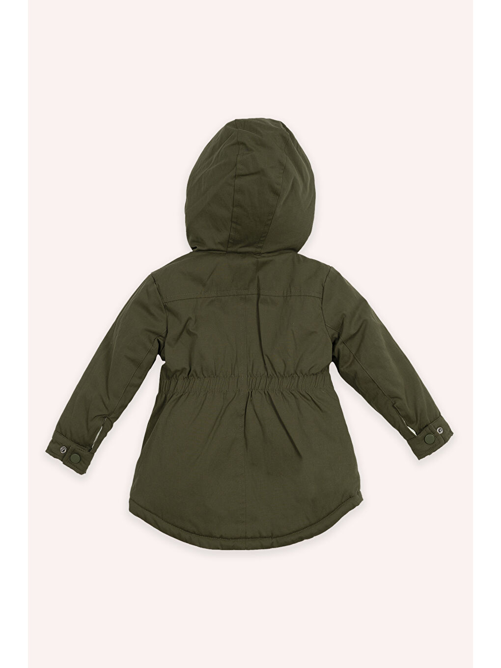 Erkek Bebek Kapüşonlu Haki Mont-2