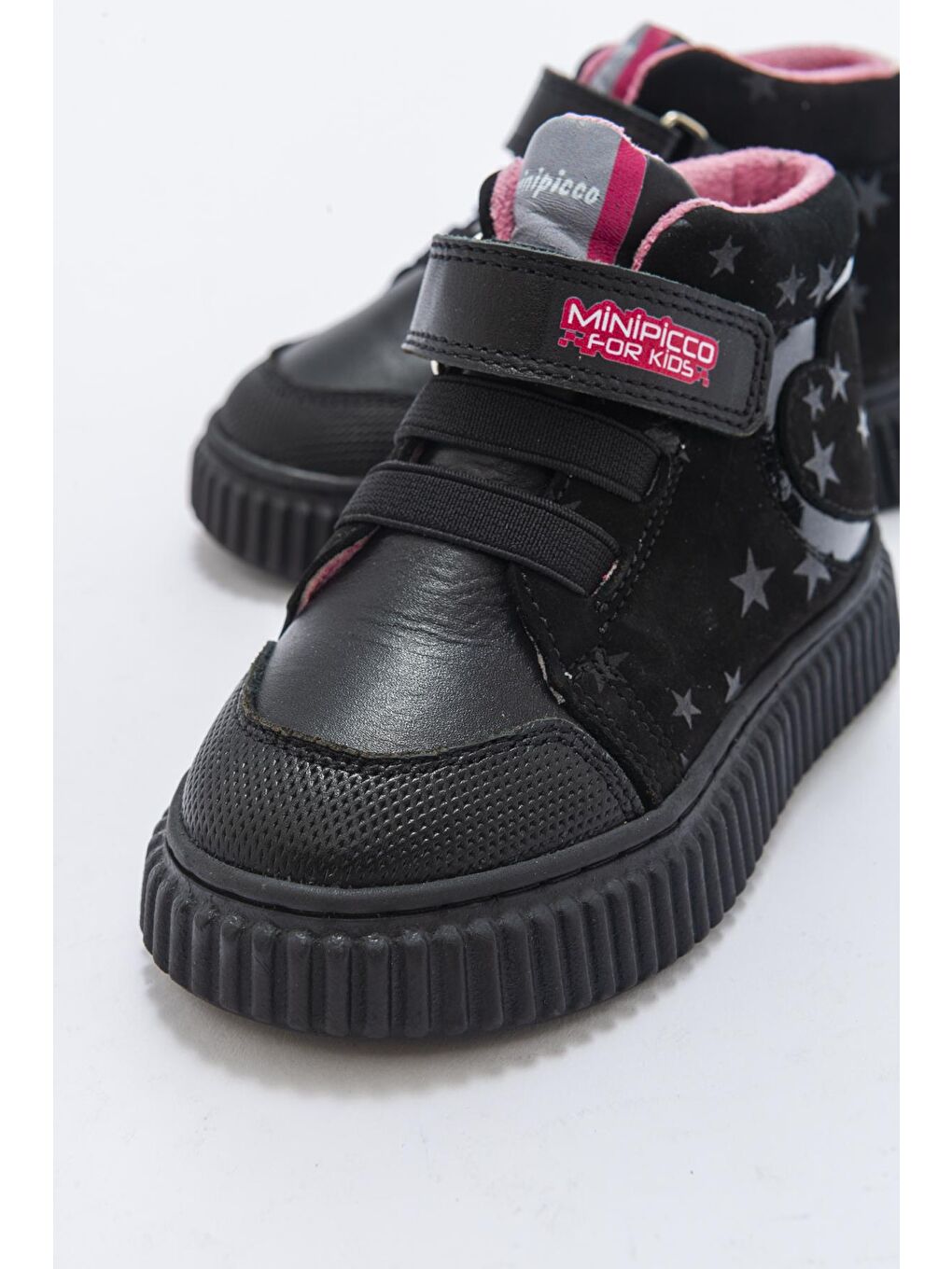 Kız Çocuk Siyah Hakiki Deri Anatomik Günlük Bot-1