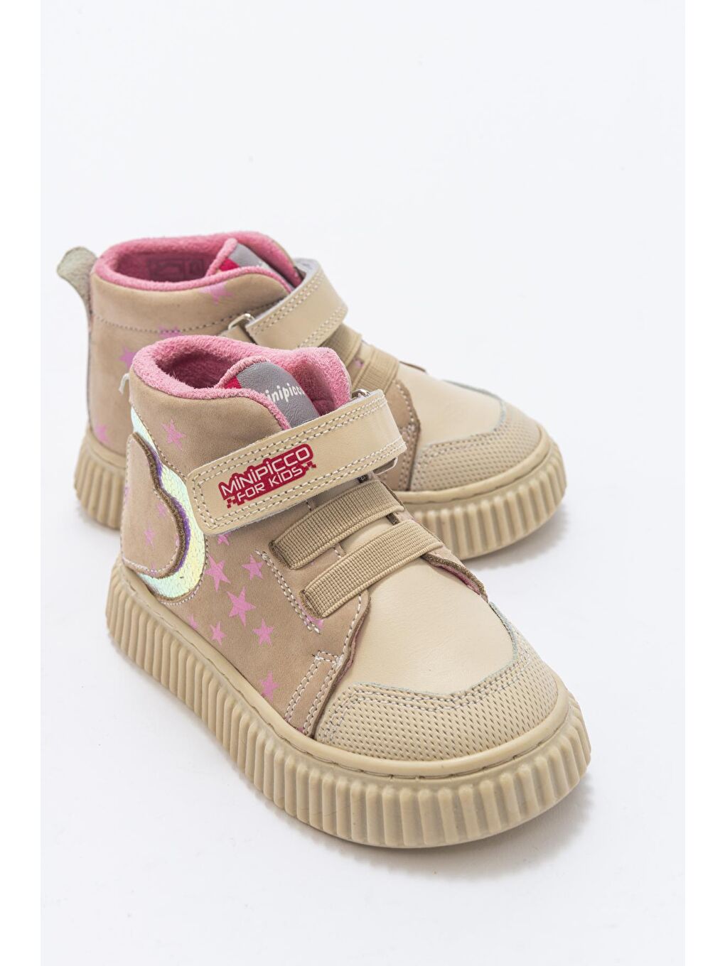 Kız Çocuk Bej Hakiki Deri Anatomik Günlük Bot