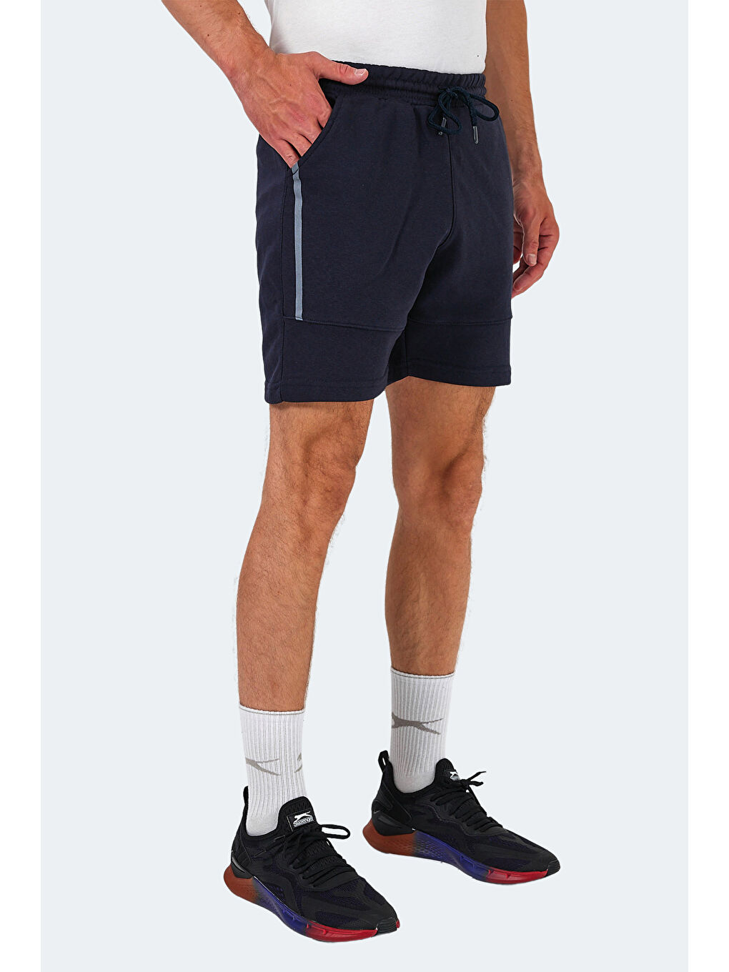NAZAIRE IN Erkek Cepli Fıtness Lacivert Şort-2