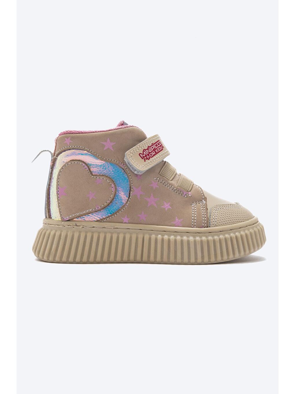 Kız Çocuk Bej Hakiki Deri Anatomik Günlük Bot-3