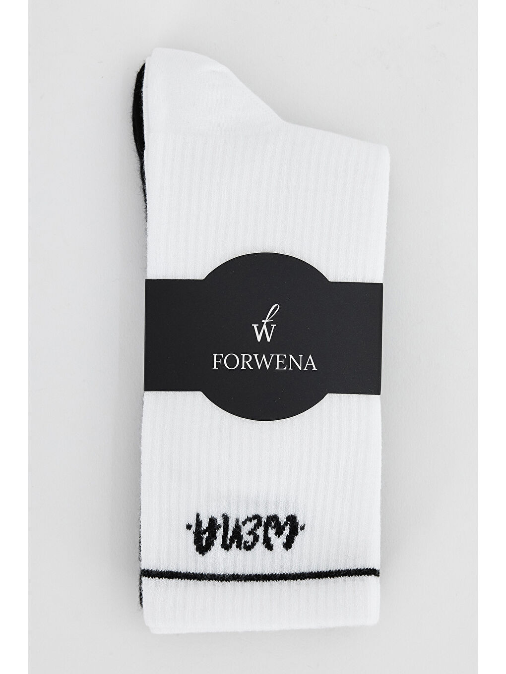 2'li Paket Baskılı Siyah Ve Beyaz Modal Lastiksiz Dikişsiz Derbili Kadın Soket Çorap 36-41-2