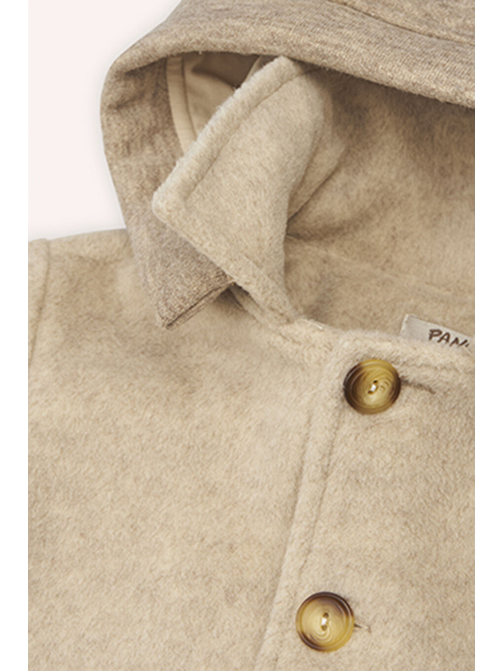 Erkek Çocuk Kapüşonlu Bej Kaban-1