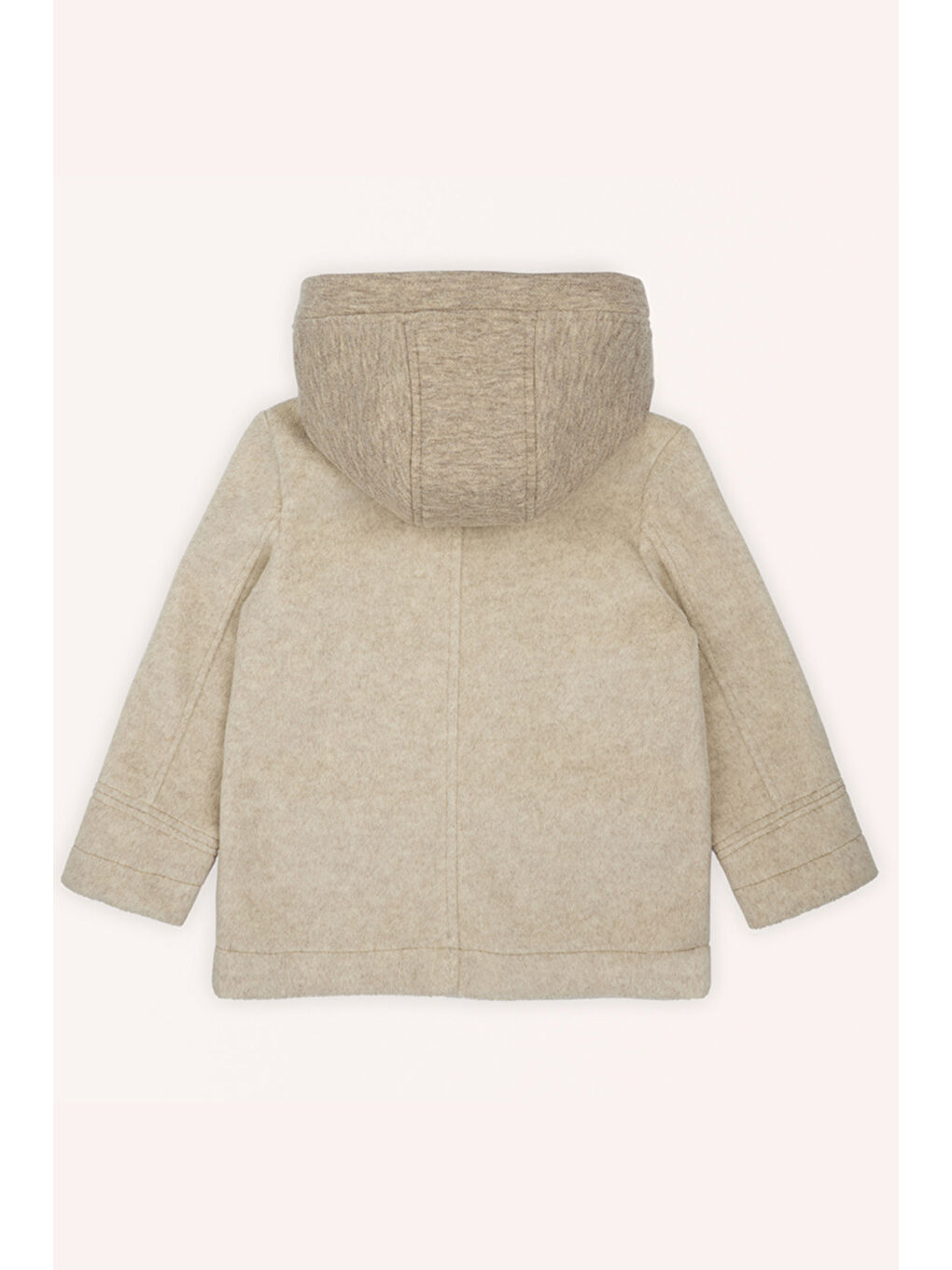 Erkek Çocuk Kapüşonlu Bej Kaban-2