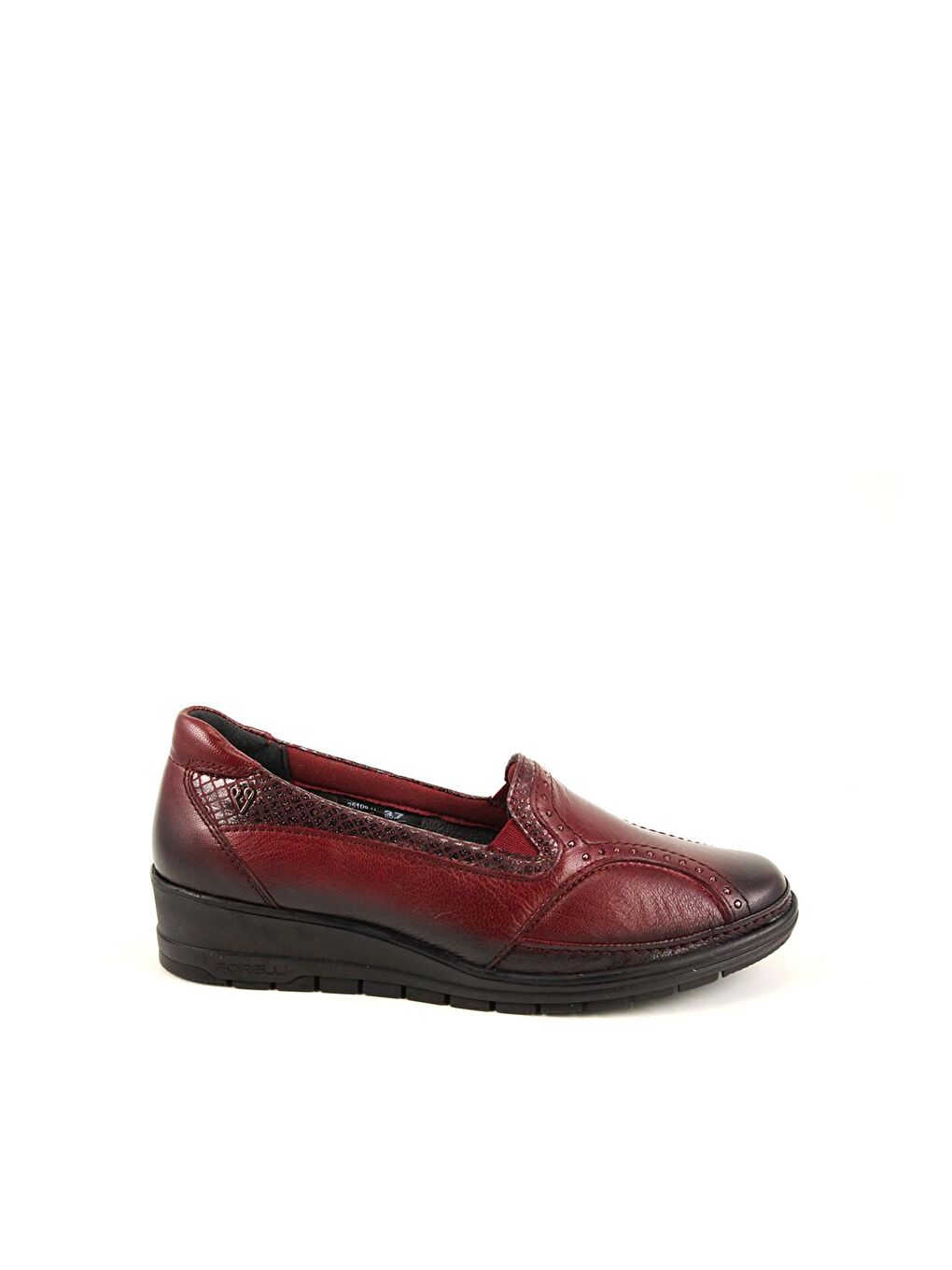 MIMOZA-H Comfort Kadın Deri Ayakkabı Bordo-1