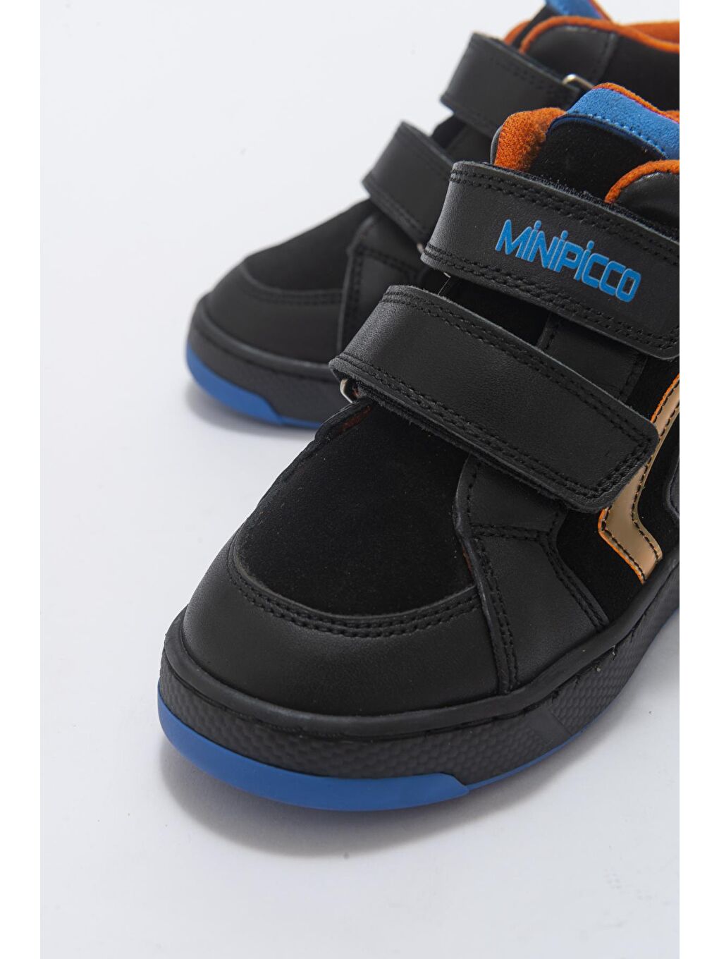 Erkek Çocuk Siyah Hakiki Deri Anatomik Günlük Bot-1