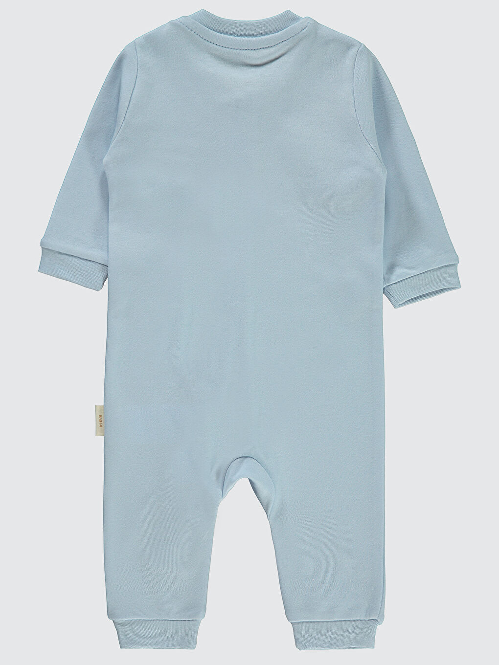 Baby Bebek Organik Patiksiz Tulum 0-6 Ay Mavi-1