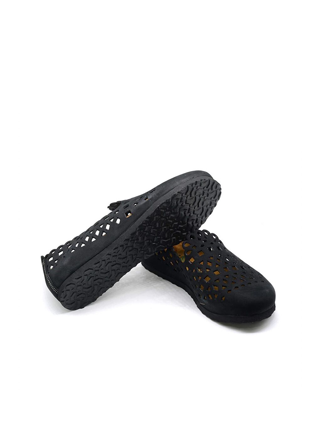 BERNE-G Comfort Kadın Ayakkabı Siyah Nubuk-1