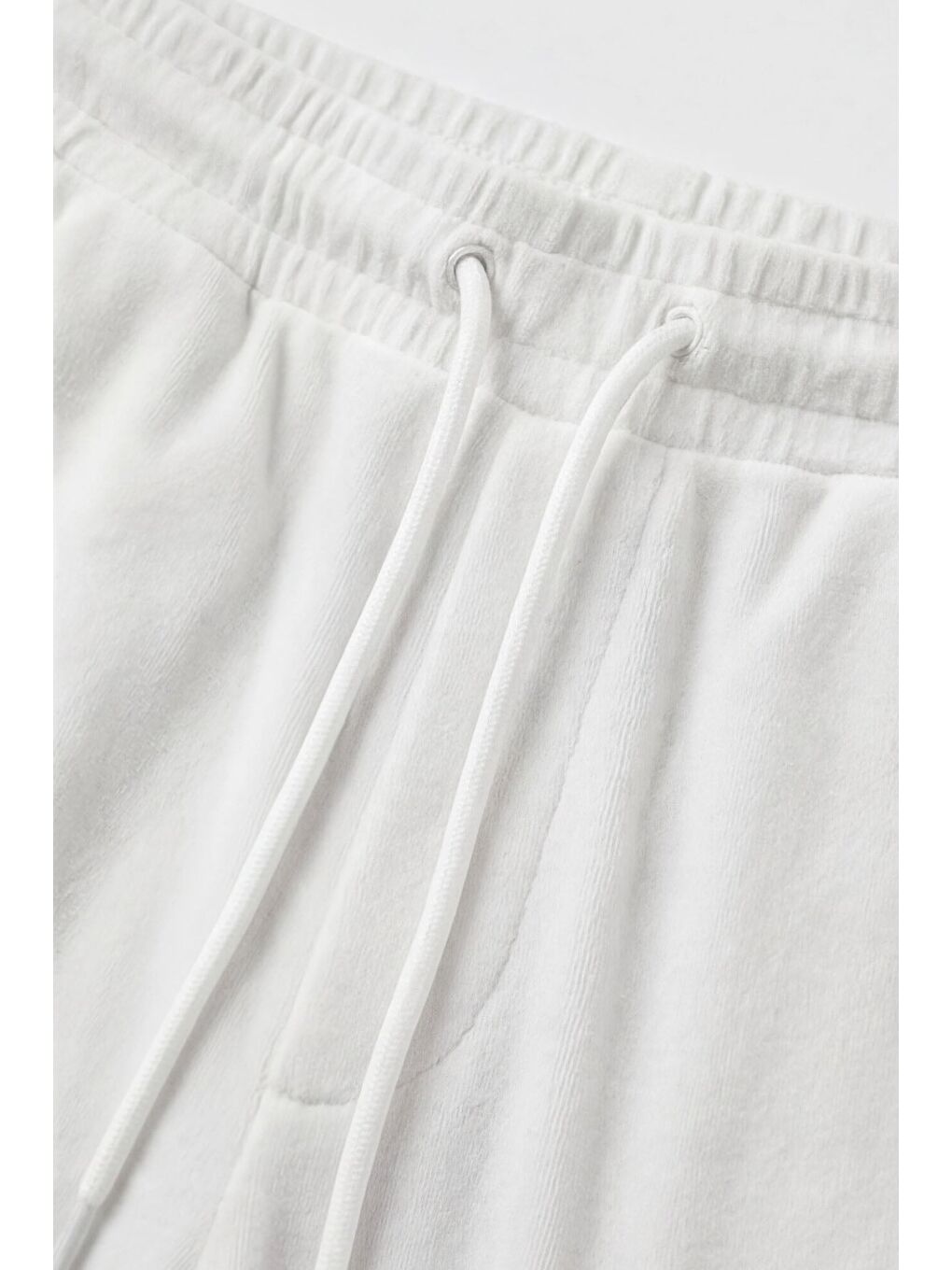 Giotelli Erkek Beyaz Normal Kesim Regular Fit Pamuklu Örme Bel Lastikli Jogger Eşofman Altı-4