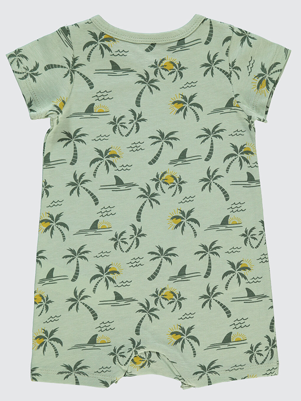 Baby Erkek Bebek Patiksiz Tulum 6-18 Ay Açık Haki-1