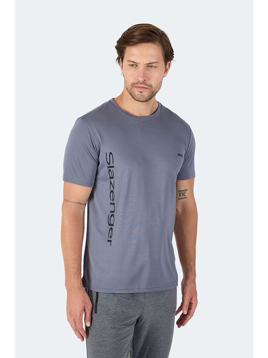 NEKANE Erkek Tişört Koyu Gri-2