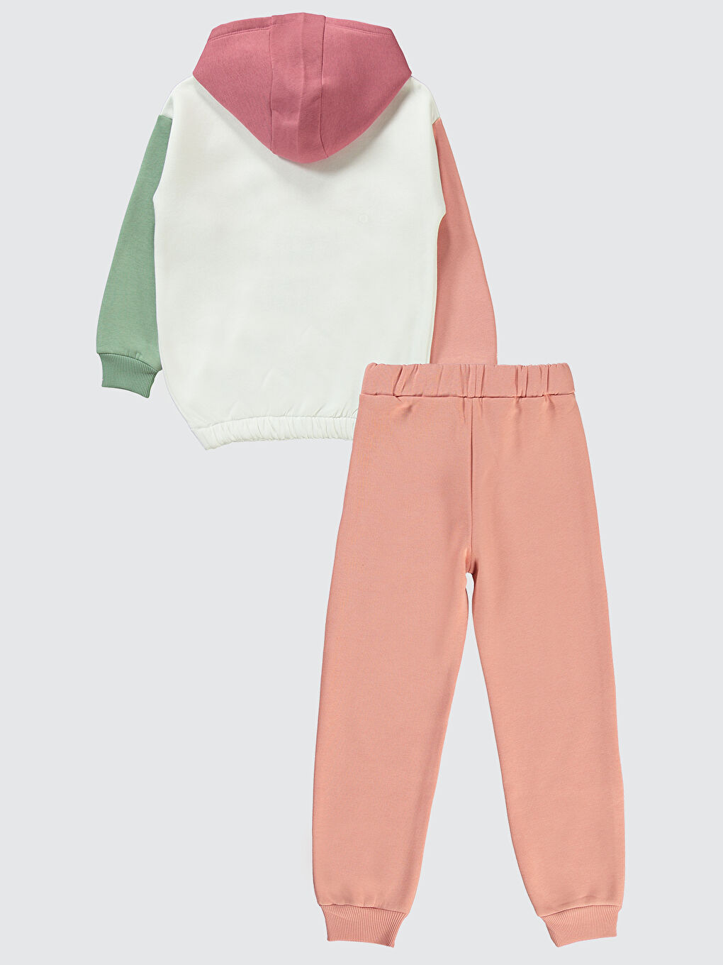 Kız Çocuk Eşofman Takımı 6-9 Yaş Ekru-1