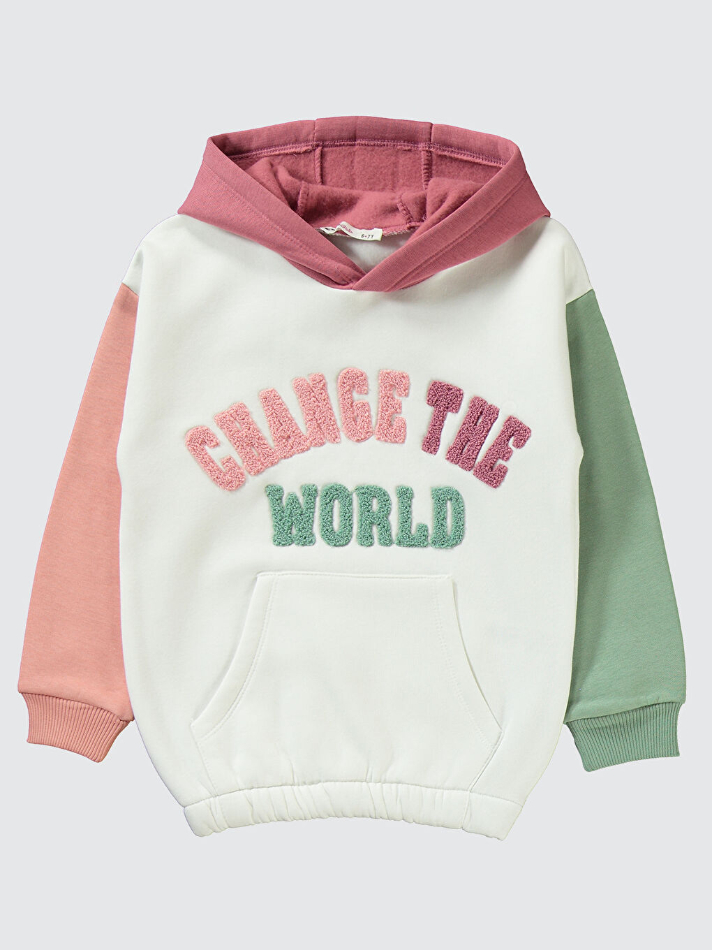 Kız Çocuk Eşofman Takımı 6-9 Yaş Ekru-2