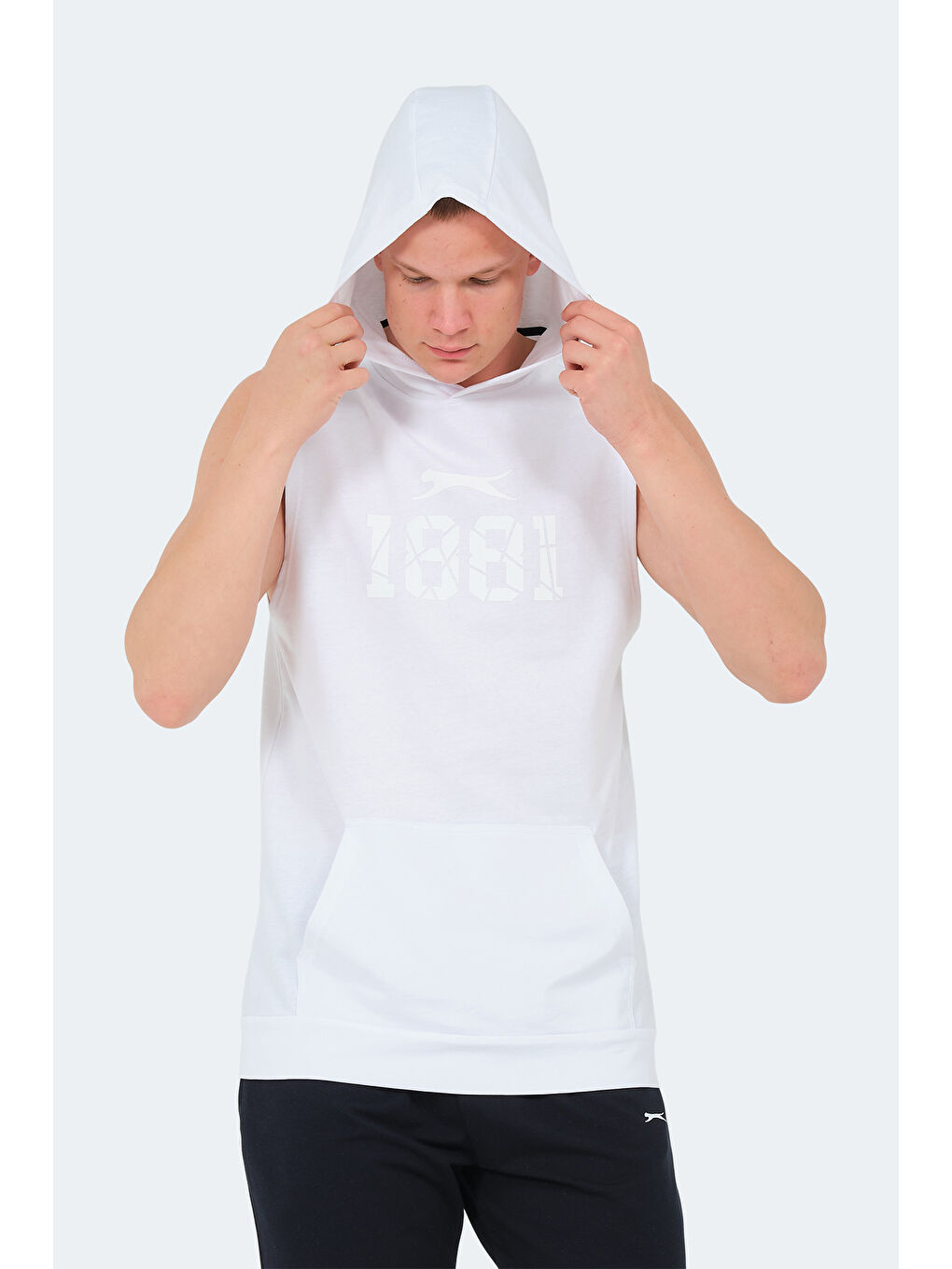 VASILISA Erkek Kolsuz Tişört Beyaz-2