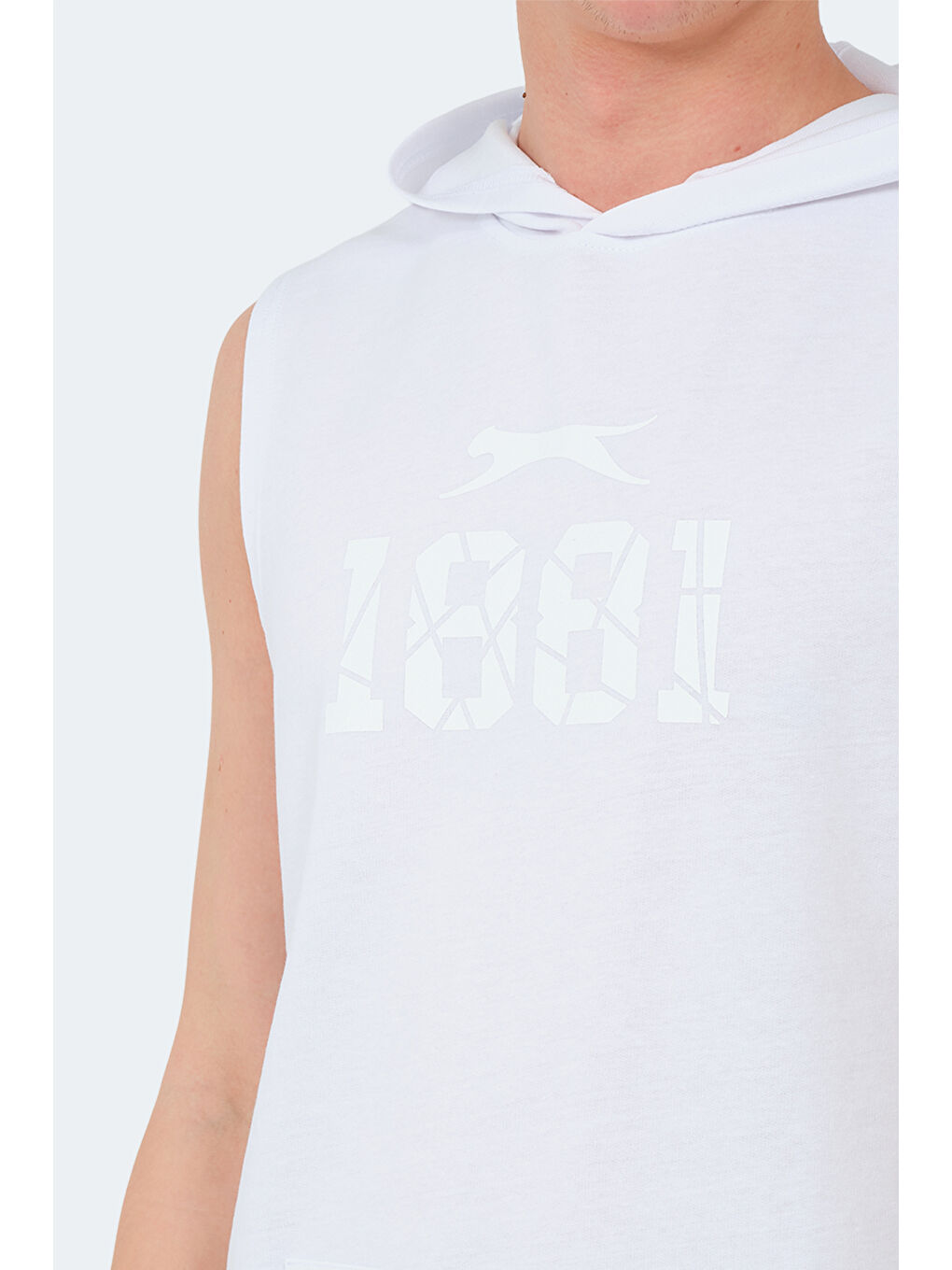 VASILISA Erkek Kolsuz Tişört Beyaz-3