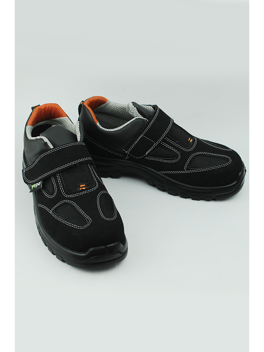 Siyah Yazlık Microfiber Süet S1 Çelik Burun Çok Amaçlı İş Ayakkabısı-1