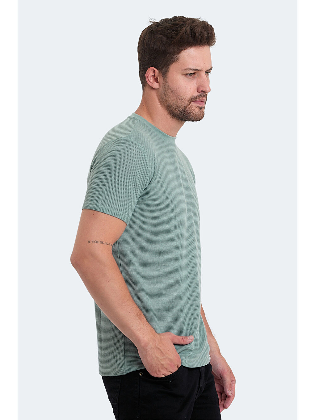Turkuaz veLveL Erkek Tişört Su Yeşili-2