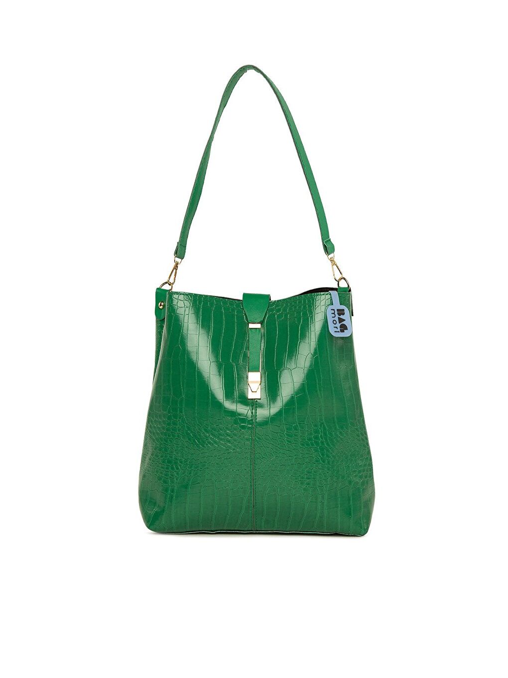 Yeşil Aksesuarlı Biritli Çanta